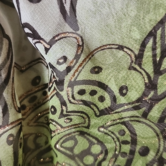 Blooming Rose blouse glitter& sequin detail 1x - Picture 2 of 4